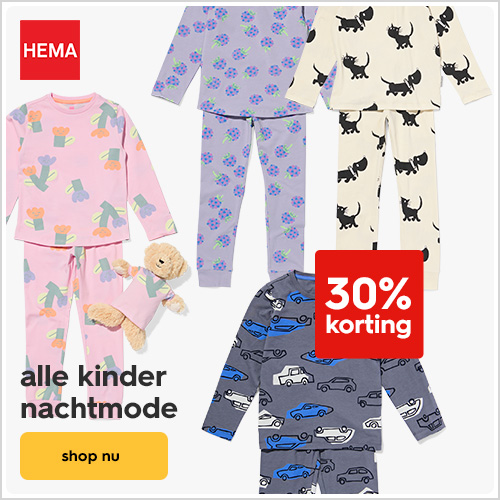 🧸 -30% op HEMA kinderpyjama´s