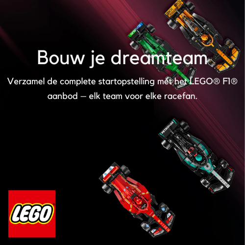 Je eigen LEGO® F1 dreamteam!