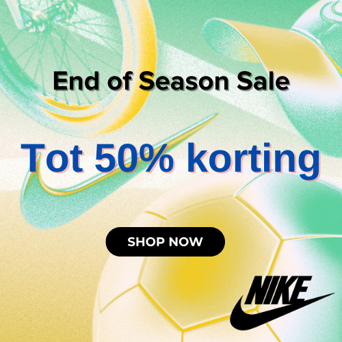 Nu tot -50% bij Nike ⛹🏾‍♂️