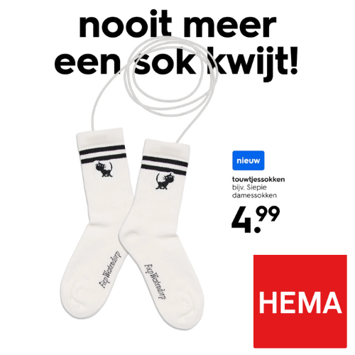 Hou je sokken bij elkaar!